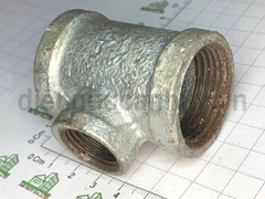 Tê thu sắt kẽm DN25/15 - thu ống sắt từ ống 27 về ống 21