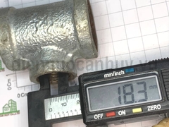 Tê thu sắt kẽm DN25/15 - thu ống sắt từ ống 27 về ống 21