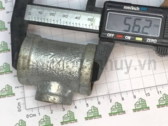 Tê thu sắt kẽm DN25/15 - thu ống sắt từ ống 27 về ống 21