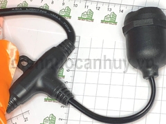 Dây đen led trang trí Asia dành cho bóng tròn, công xuất 750W, đui chống nước E27 - 10m có 20 đui