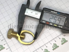 kẹp cọc tiếp địa quả trám dùng kẹp dây tiếp địa với cọc tiếp địa tròn