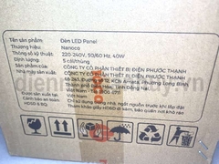Đèn led panel 600x600 40W ánh sáng trắng Nanoco NPB606061