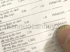 Bulong đầu bằng bake M6x30