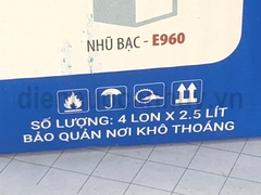 indu 2.5 lít E660 Màu Kem (sơn sắt mạ kẽm)