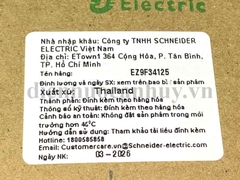 aptoma đơn 1P25A (EASY9 4.5kA 400V MINIATURE) Schneider