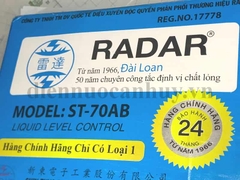 Phao điện Radar, chống bơm tràn bể, công tắc 2 chức năng - xuất xứ đài loan