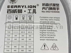 Bộ lục giác gập berry - chìa vặn khóa cục nóng điều hòa