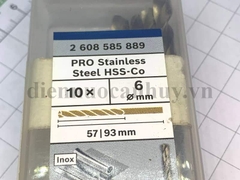 Mũi khoan inox Bosch vàng HSS - Co 6mm