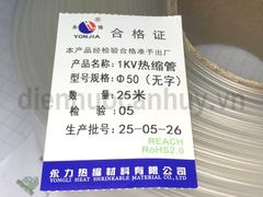 Ống ghen co nhiệt mầu trong suốt F50