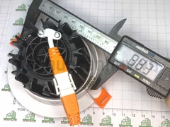 Đèn âm trần lỗ mở 90 mm mặt kính Asia COB 7W mầu trung tính