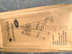 Thang nhôm rút gấp duỗi thẳng 6.4m, cao chữ A 2.84m