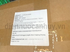 Thang nhôm rút gấp duỗi thẳng 6.4m, cao chữ A 2.84m