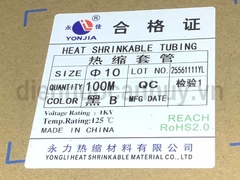 Ghen co nhiệt phi 10 màu đen dùng với cốt 25 16 10