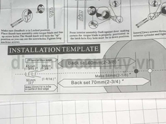 Khóa cóc 2 đầu chìa Vickini