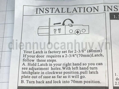 Khóa cóc 2 đầu chìa Vickini