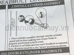 Khóa cóc 2 đầu chìa Vickini