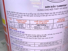Sơn dầu Lobster thái mầu Ghi bạch kim Platinum 9205 lọ 3 lít