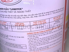 Sơn dầu Lobster thái mầu Ghi bạch kim Platinum 9205 lọ 3 lít