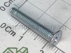 Bulong 4x25 chìm sắt mạ đầu côn bake