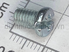 Bulong 5x8 xẻ rãnh sắt mạ đầu tròn bake