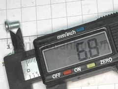 Bulong 5x8 xẻ rãnh sắt mạ đầu tròn bake