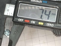 Bulong 5x8 xẻ rãnh sắt mạ đầu tròn bake