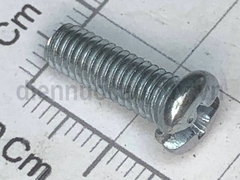 Bulong 5x15 xẻ rãnh sắt mạ đầu tròn bake