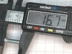 Bulong 5x15 xẻ rãnh sắt mạ đầu tròn bake