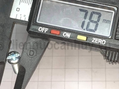 Bulong 5x20 xẻ rãnh sắt mạ đầu tròn bake