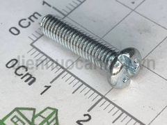 Bulong 5x20 xẻ rãnh sắt mạ đầu tròn bake