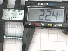 Bulong 5x20 xẻ rãnh sắt mạ đầu tròn bake