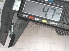 Bulong 5x20 xẻ rãnh sắt mạ đầu tròn bake