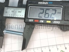 Bulong 5x25 xẻ rãnh sắt mạ đầu tròn bake