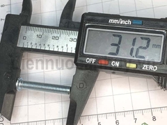 Bulong 5x30 xẻ rãnh sắt mạ đầu tròn bake