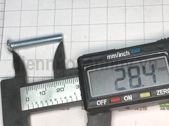 Bulong 5x30 xẻ rãnh sắt mạ đầu tròn bake