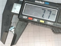 Bulong 5x30 xẻ rãnh sắt mạ đầu tròn bake