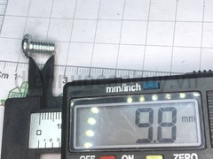 Bulong 6x10 xẻ rãnh sắt mạ đầu tròn bake