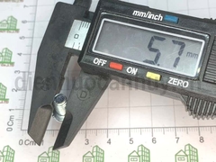 Bulong 6x10 xẻ rãnh sắt mạ đầu tròn bake