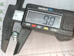 Bulong 6x10 xẻ rãnh sắt mạ đầu tròn bake