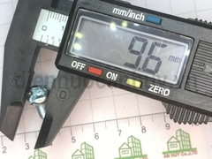 Bulong 6x15 xẻ rãnh sắt mạ đầu tròn bake