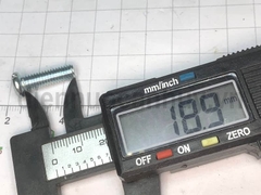 Bulong 6x20 xẻ rãnh sắt mạ đầu tròn bake