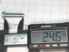 Bulong 6x25 xẻ rãnh sắt mạ đầu tròn bake