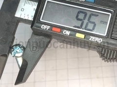 Bulong 6x25 xẻ rãnh sắt mạ đầu tròn bake