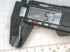 Bulong 6x30 xẻ rãnh sắt mạ đầu tròn bake