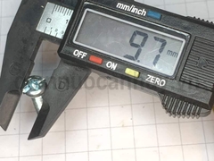 Bulong 6x30 xẻ rãnh sắt mạ đầu tròn bake