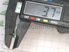 Bulong 4x10 xẻ rãnh sắt mạ đầu tròn bake