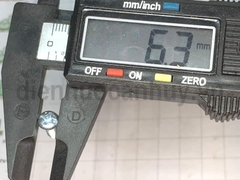 Bulong 4x10 xẻ rãnh sắt mạ đầu tròn bake