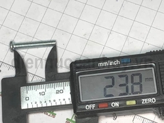 Bulong 4x25 xẻ rãnh sắt mạ đầu tròn bake