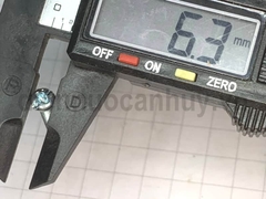 Bulong 4x25 xẻ rãnh sắt mạ đầu tròn bake