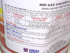 Sơn dầu Lobster thái mầu ghi Pastel mã 960 lọ 3 lít